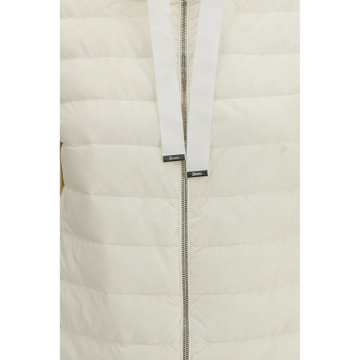 Herno Beige Polyamide Biker Jacket
