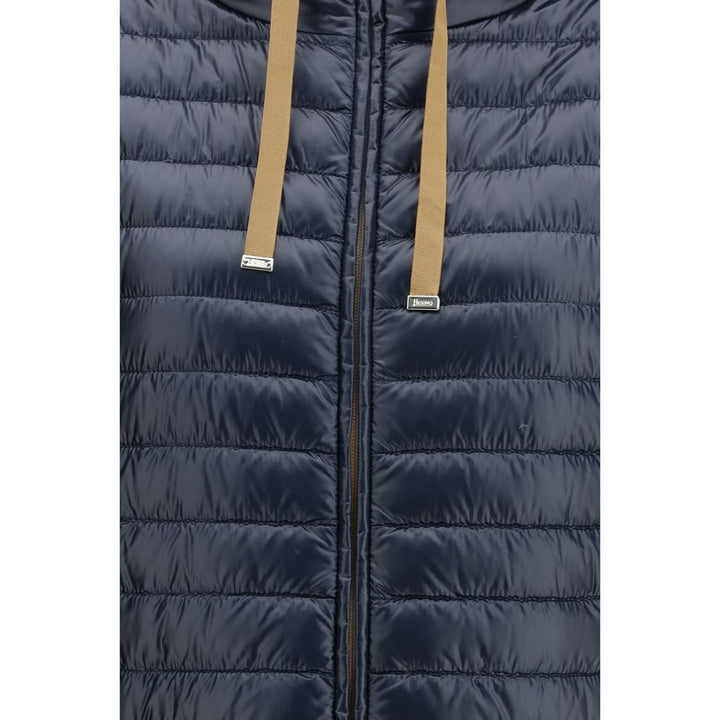 Herno Blue Polyester Coat