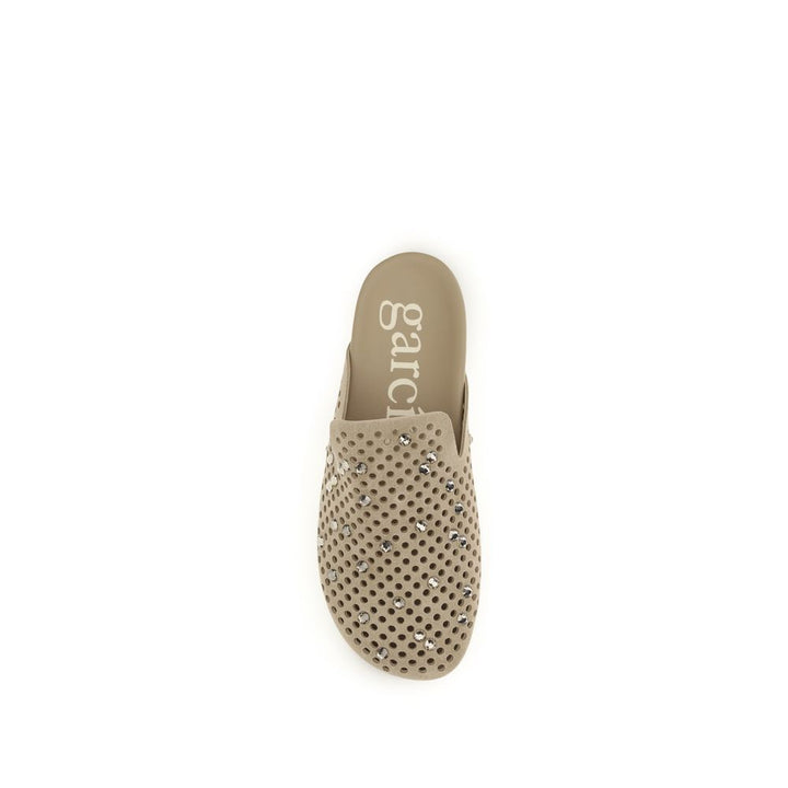 Pedro García Beige Calf Leather Bos Taurus Mules