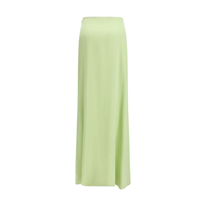 Kristina Ti Bicolor Silk Long Skirt