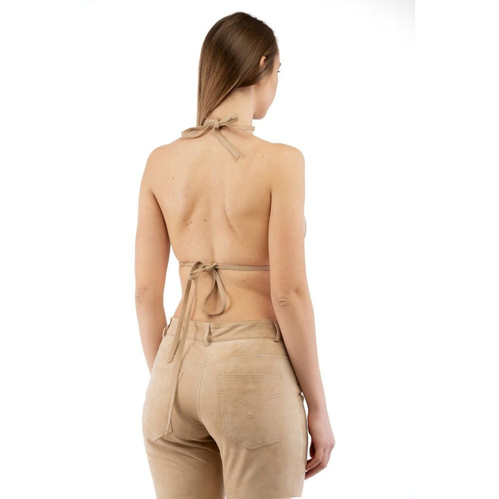 Moschino Beige Cotton Tank Tops