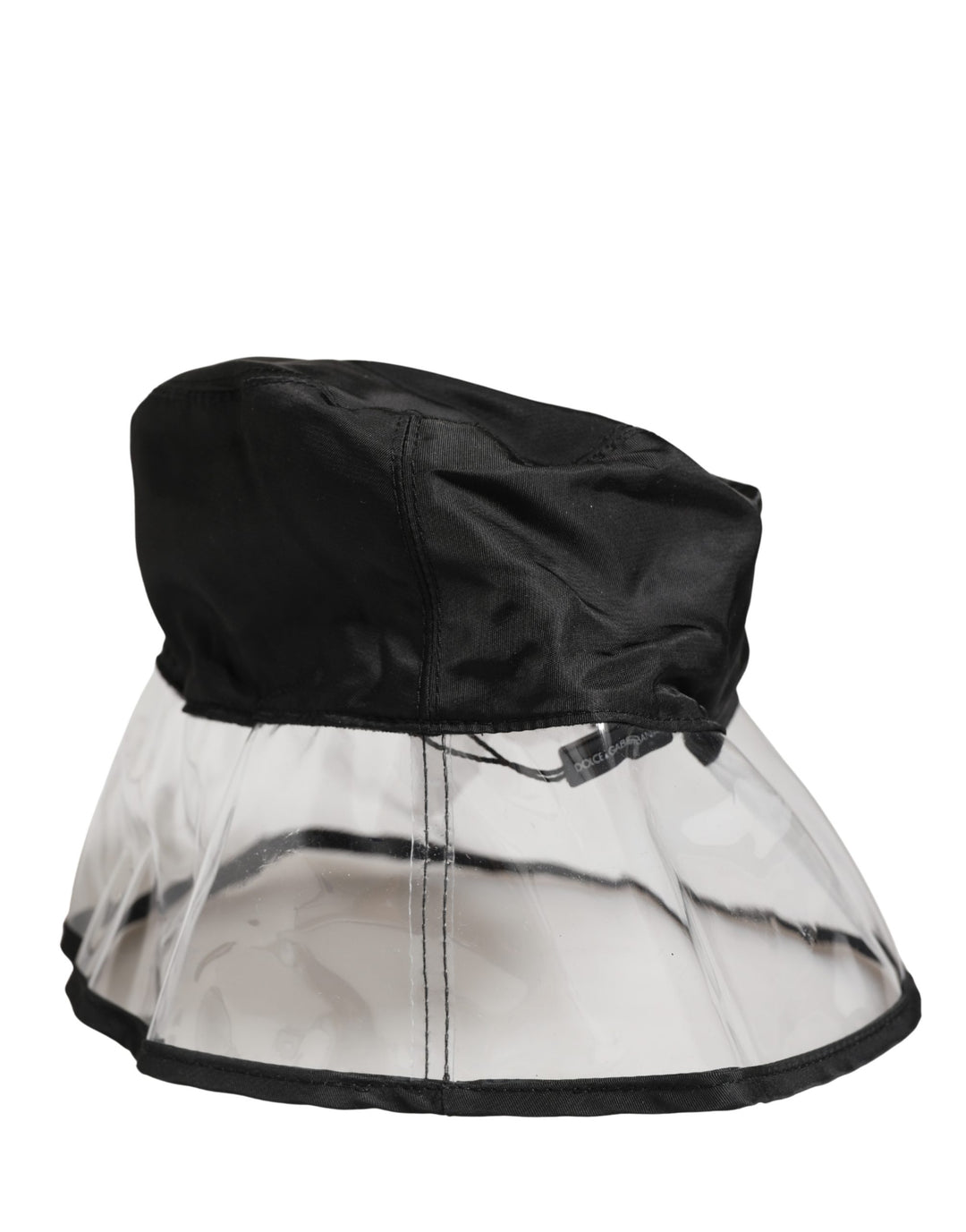 Dolce & Gabbana Men Black Plastic Fisherman Bucket Capello Hat