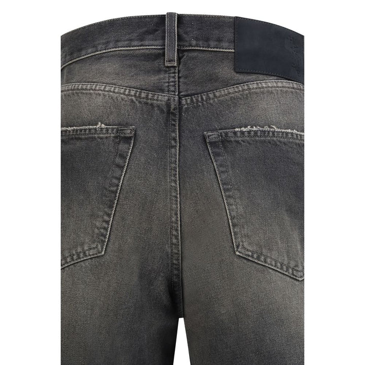 Haikure Black Cotton Relaxed Fit Jeans
