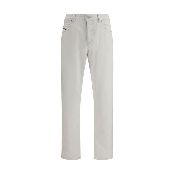 Diesel White Cotton Slim Fit Jeans