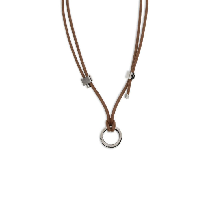 Brunello Cucinelli Brown Calf Leather Bos Taurus Glasses (Frames)