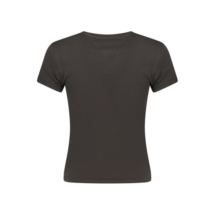 Tommy Hilfiger Black Cotton Women's T-Shirt