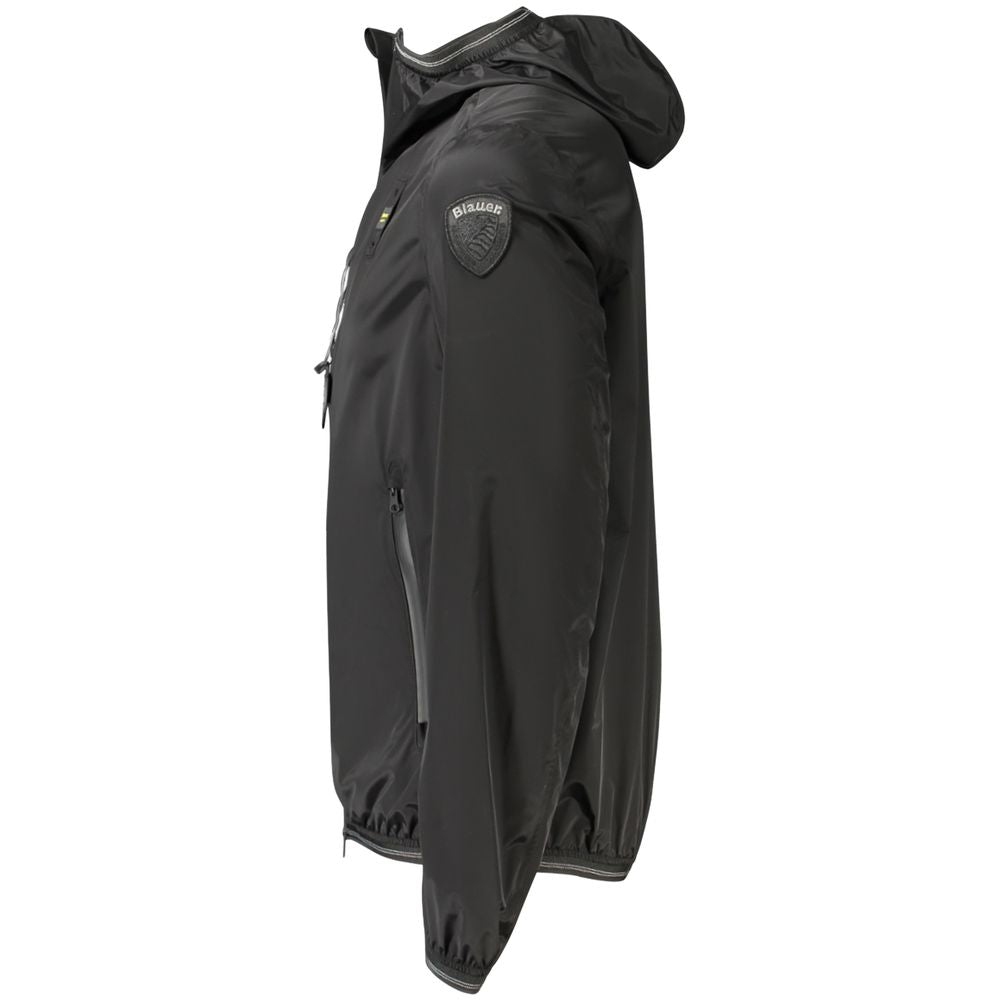 Blauer Black Poliammide Men's Jacket