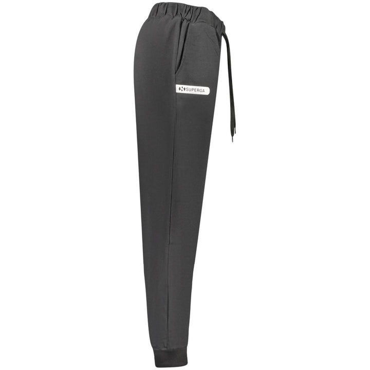 Superga Black Cotton Athletic Pants