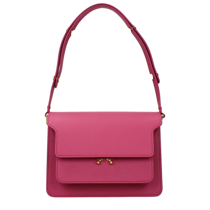 Marni Pink Leather Shoulder Bag