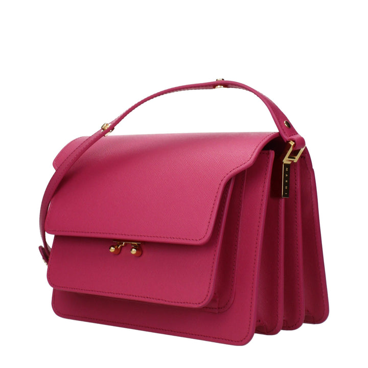 Marni Pink Leather Shoulder Bag