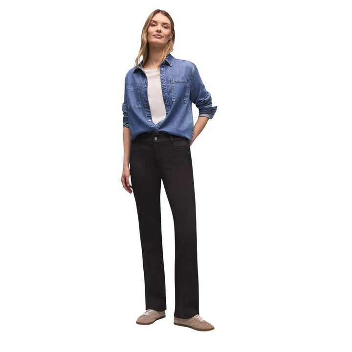 Street One Black Polyamide Pants