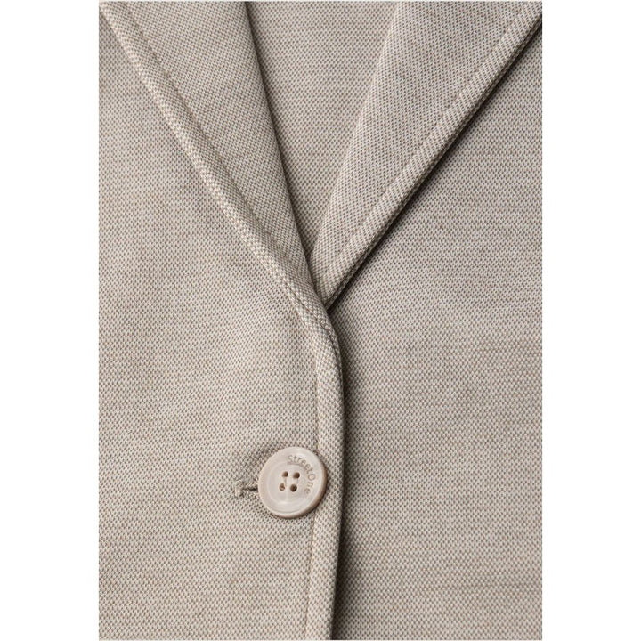 Street One Beige Polyacrylic Blazer