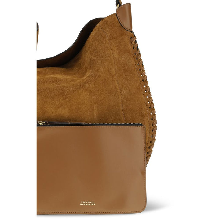Isabel Marant Brown Calf Leather Bos Taurus Shoulder Bag