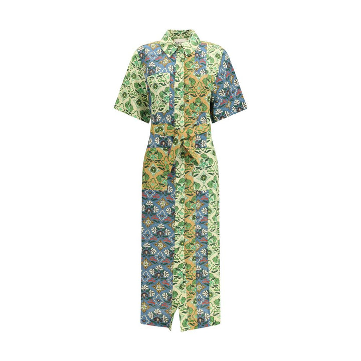 Alemais Multicolor Linen Casual Dress