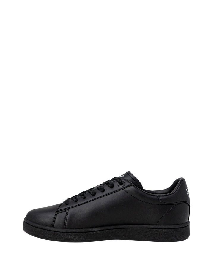 EA7 Emporio Armani Black Polyester Low Top Sneakers