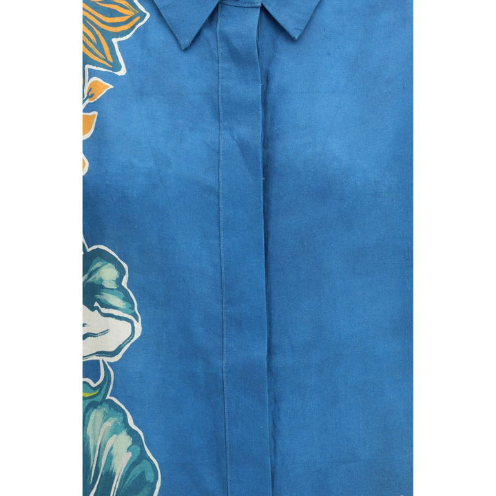 Alemais Blue Linen Shirt