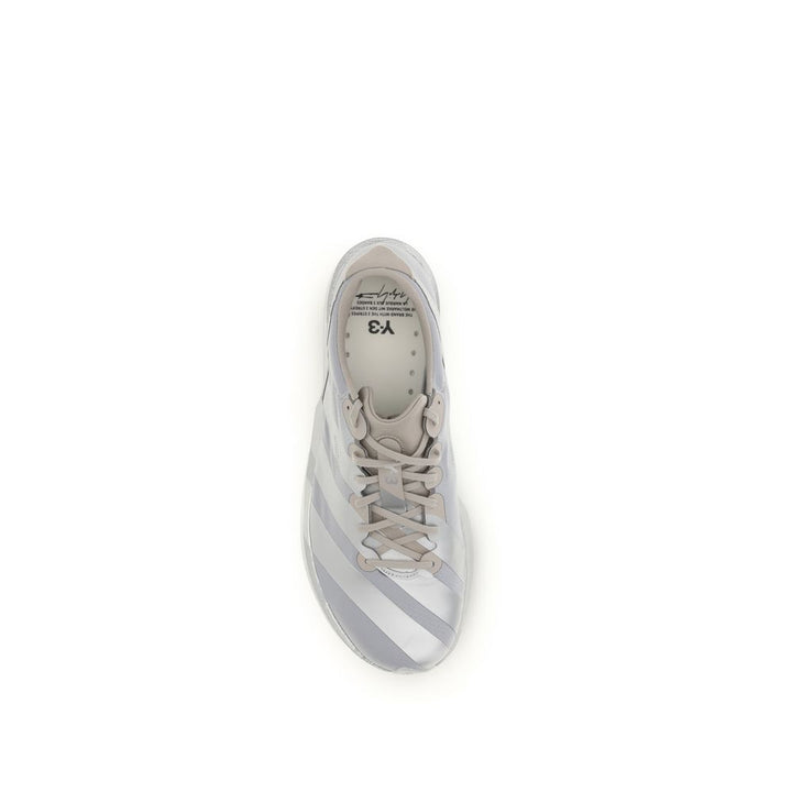 Y-3 Gray Fabric Athletic Sneakers