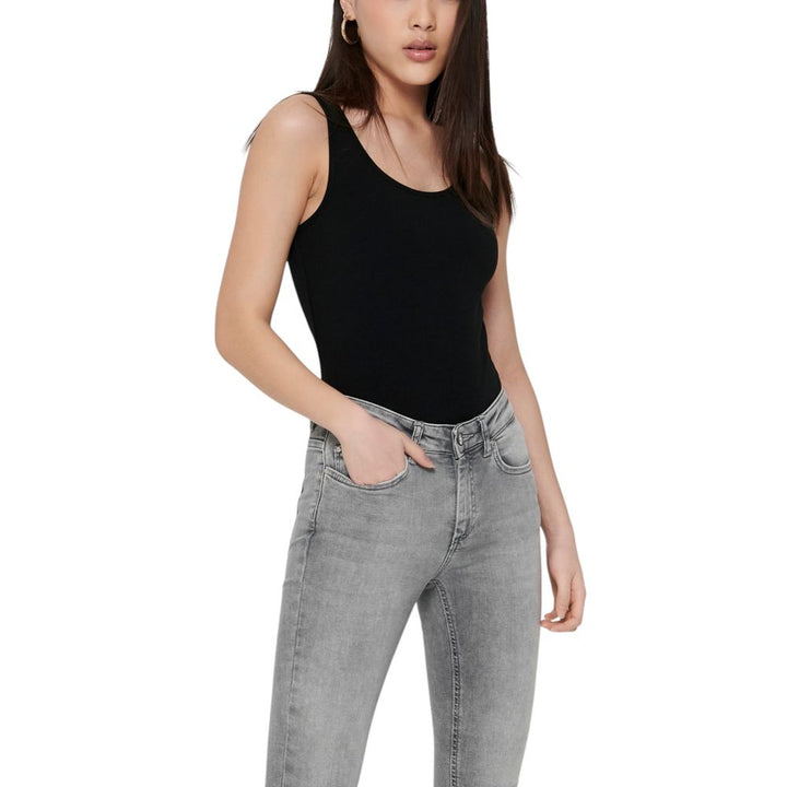 Only Black Cotton Tank Tops