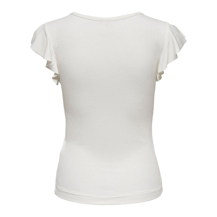 Only Cream Viscose T-Shirt