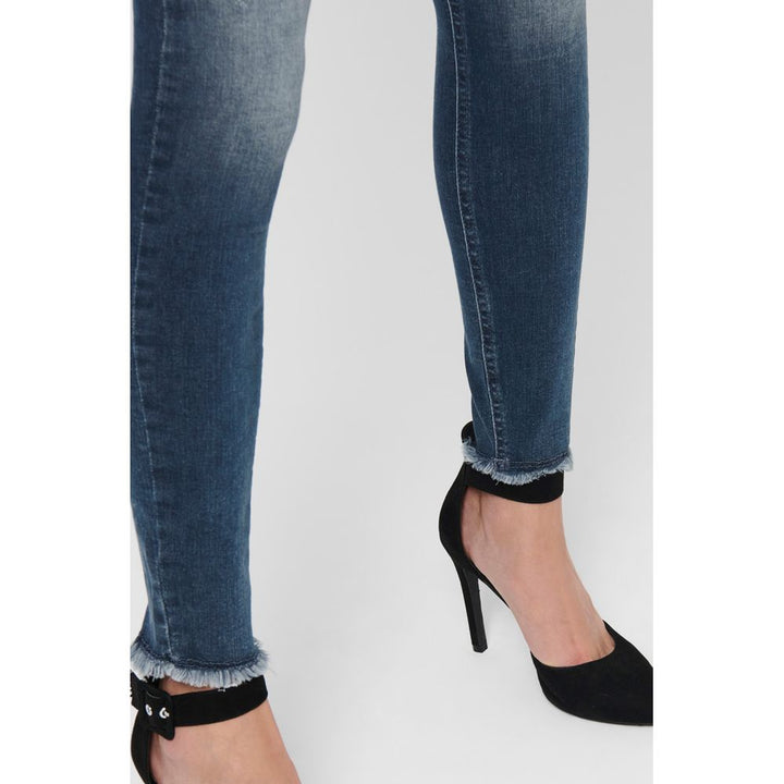Only Blue Cotton Skinny Jeans
