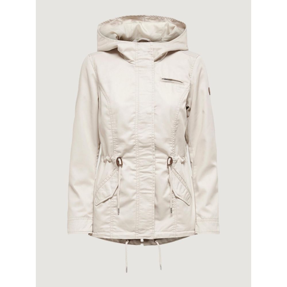 Only Beige Polyester Parka