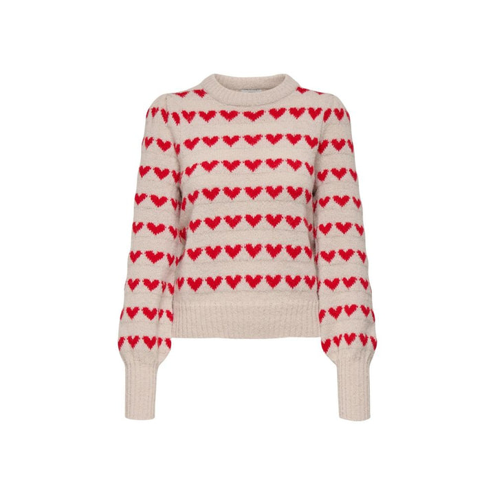Jacqueline De Yong Beige Polyester Sweatshirt