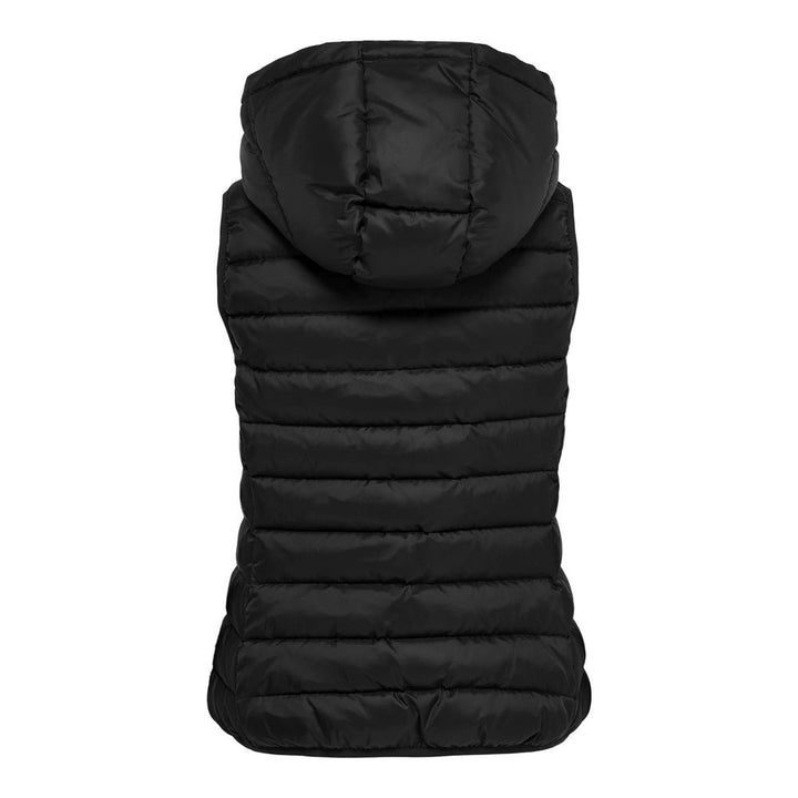 Only Black Polyester Sleveless Jacket