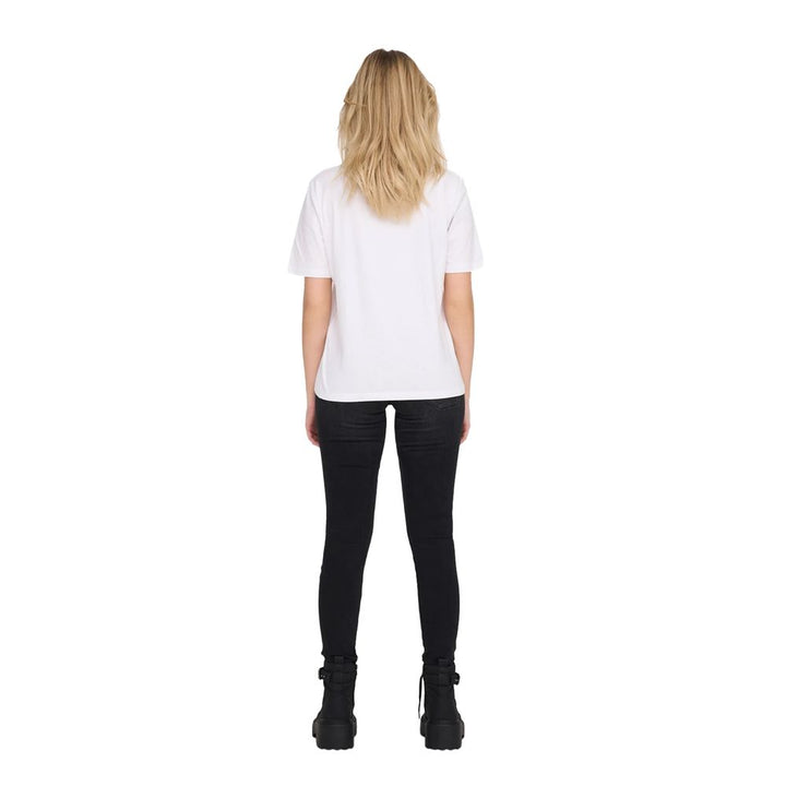 Only White Cotton T-Shirt