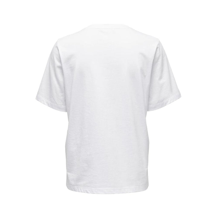 Only White Cotton T-Shirt