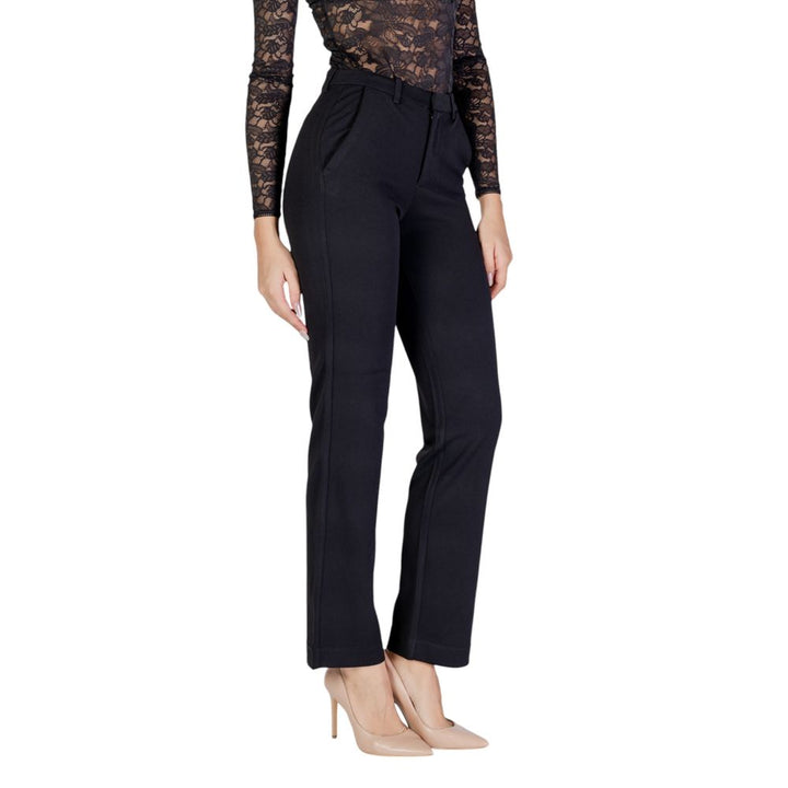 Only Black Recycled Polyester Flared Pants