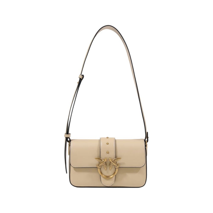 PINKO Gray Leather Handbag