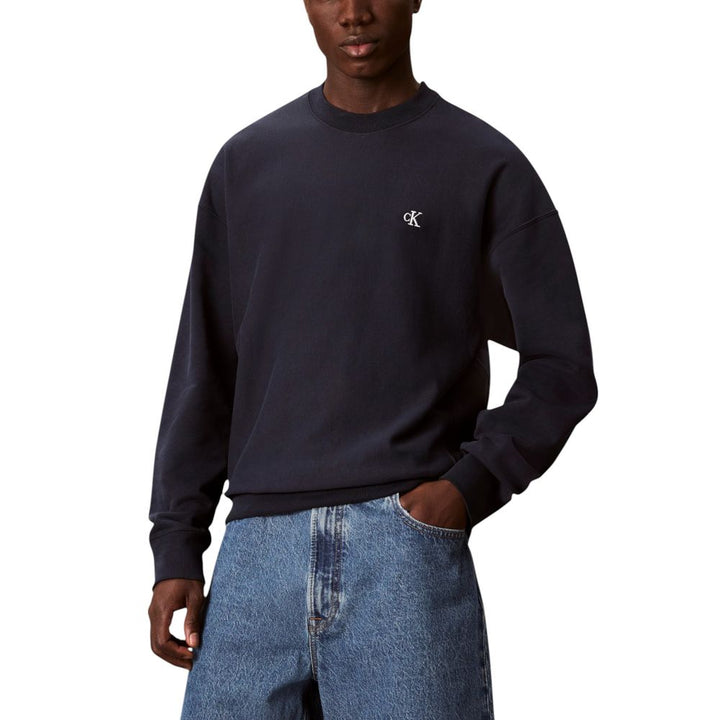 Calvin Klein Jeans Blue Cotton Sweatshirt