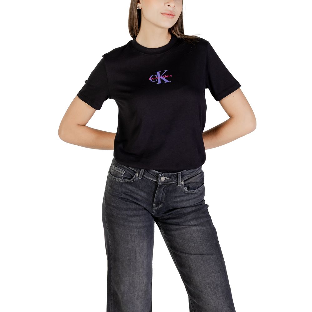 Calvin Klein Jeans Black Cotton T-Shirt