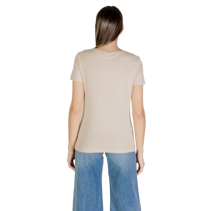 Guess Active Beige Cotton T-Shirt