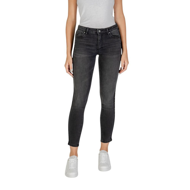 Armani Exchange Black Cotton Skinny Jeans