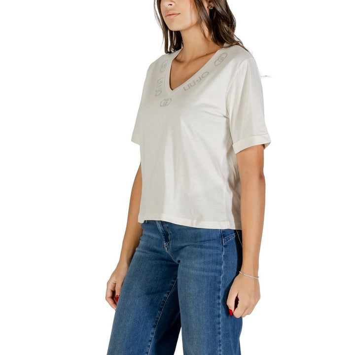 Liu Jo White Cotton T-Shirt