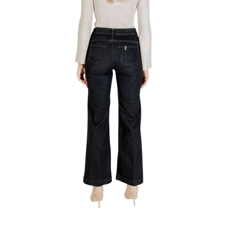 Liu Jo Black Cotton Bootcut Jeans