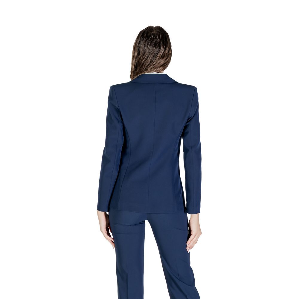 Rinascimento Blue Polyester Blazer