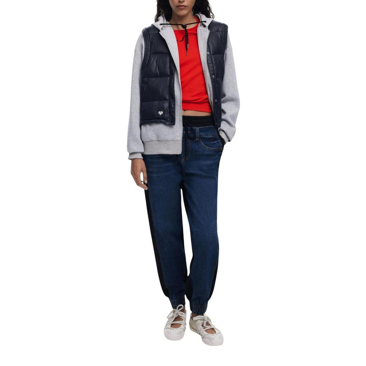 Desigual Blue Cotton Joggers (Workout Pants)