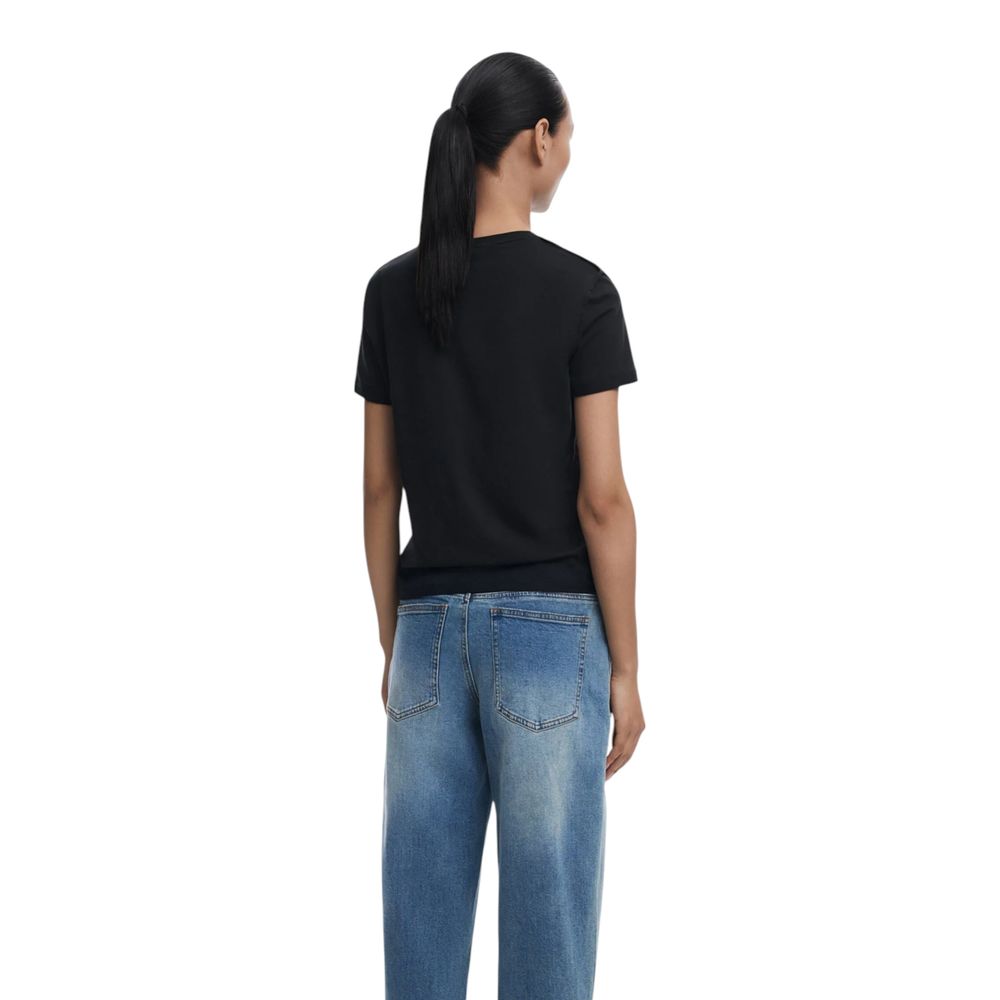 Desigual Black Cotton T-Shirt