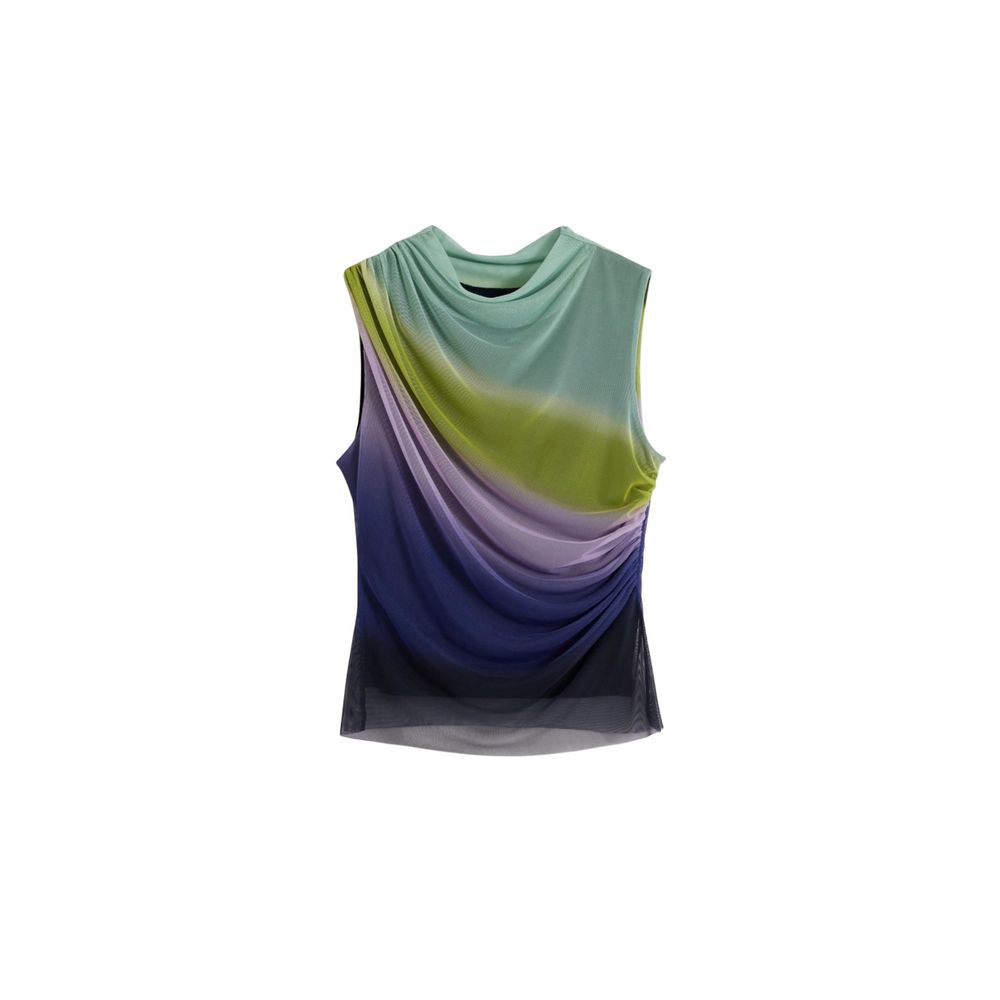 Desigual Purple Polyester Top