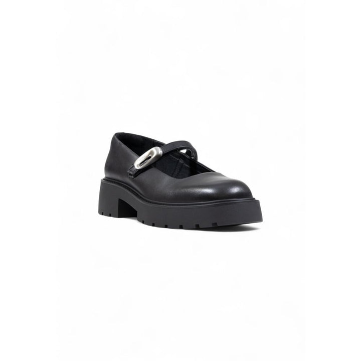 Calvin Klein Jeans Black Leather Platform Pumps
