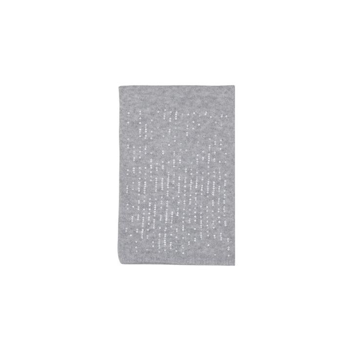 Pieces Gray Recycled Polyester Scarf