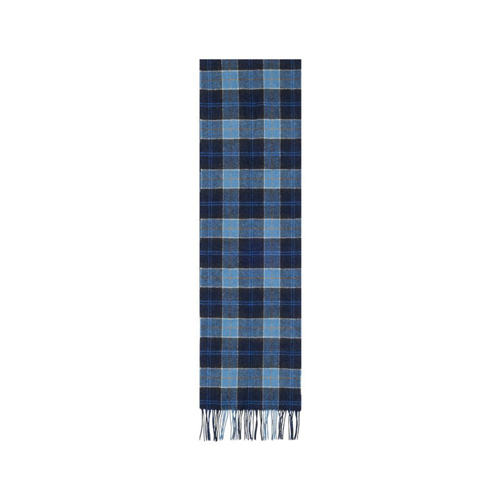 Barbour Blue Wool Scarf