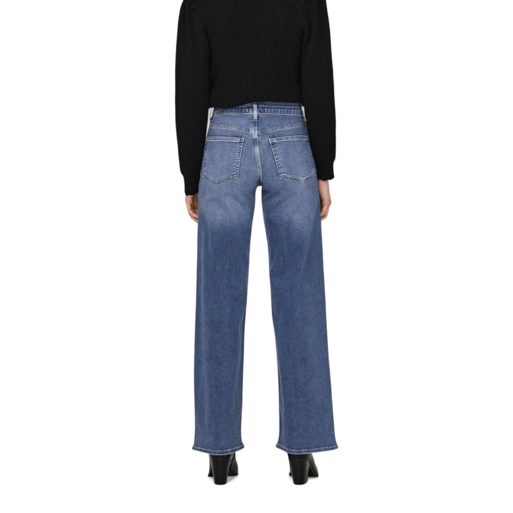 Only Blue Cotton Bootcut Jeans