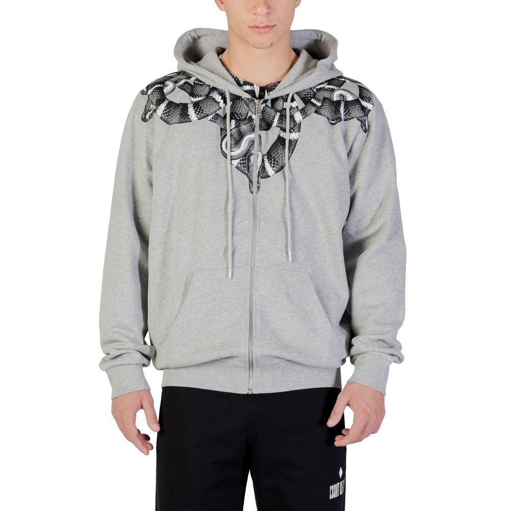 County of Milan Gray Cotton Hoodie – SEYMAYKA