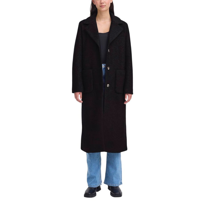 ICHI Black Wool Coat