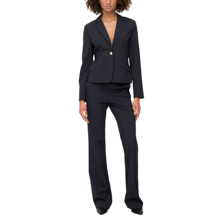 Only Blue Polyester Blazer