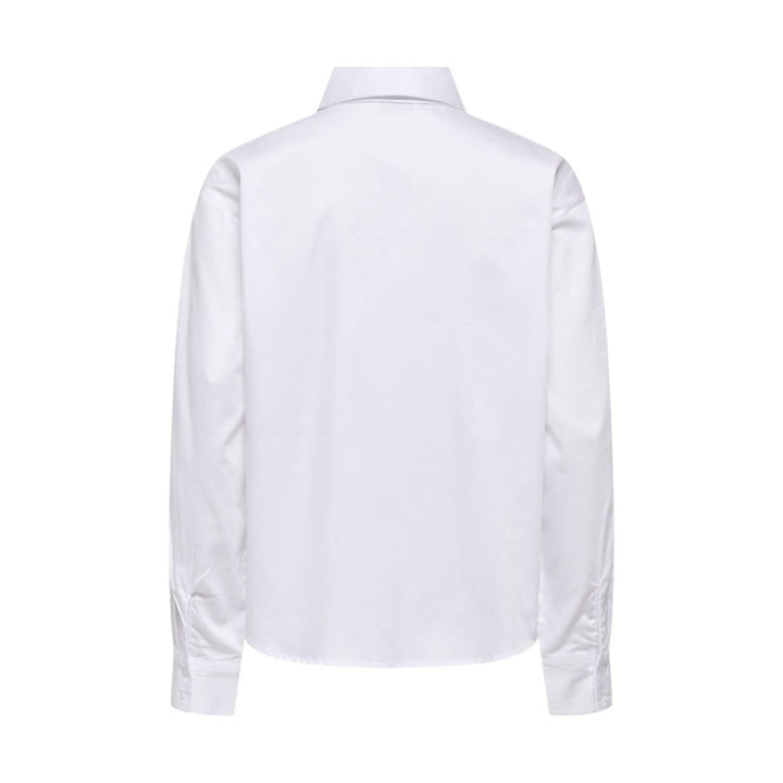Jacqueline De Yong White Cotton Blouse
