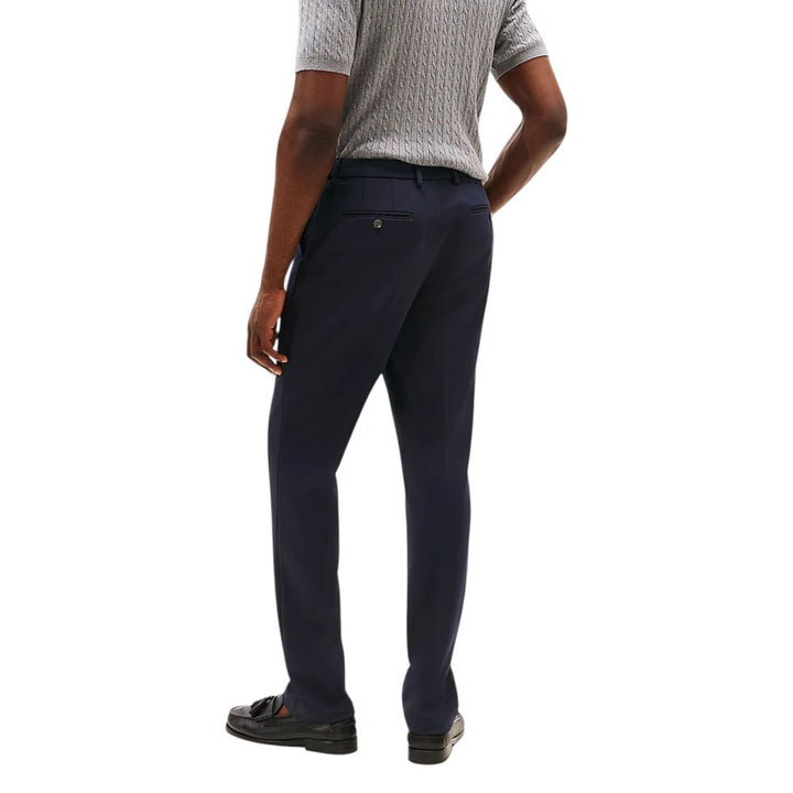 Tommy Hilfiger Blue Recycled Polyester Dress Pants